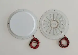 12 V DC SU GEÇİRMEZ YUVARLAK APLİK MARİN - KARAVAN LAMBA